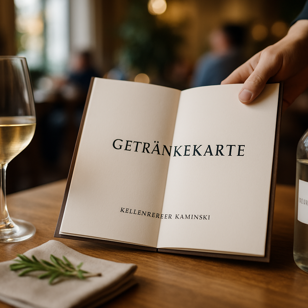Getränkekarte sinnvoll gestalten – bei Kellenberger Kaminski